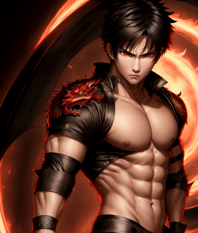 03026-2138603311-Masterpiece, 4K, Ikemen,  , Badass Ikemen, symmetrical, centered, facing the viewer,wearing fighting gear, dragon embroisery in.png